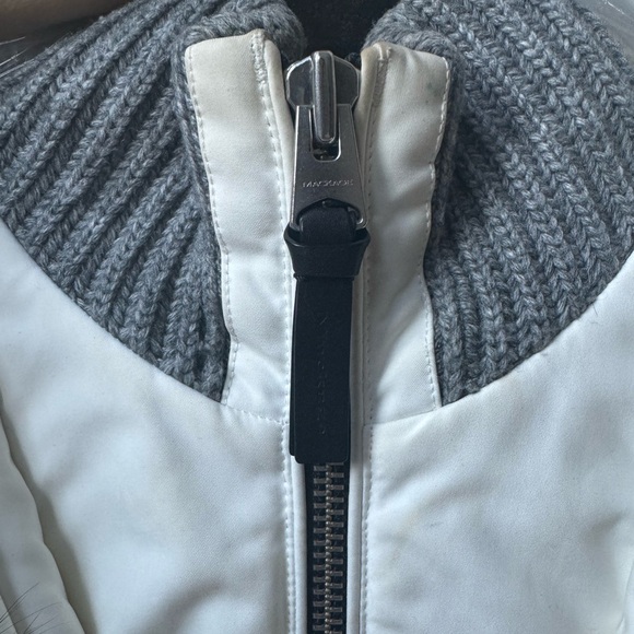 Mackage Adali Jacket With Fur Collar in Off White - Picture 6 of 6